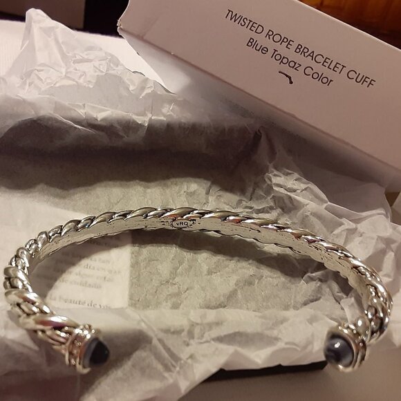 Twisted Rope Bracelet Cuff - Picture 1 of 3